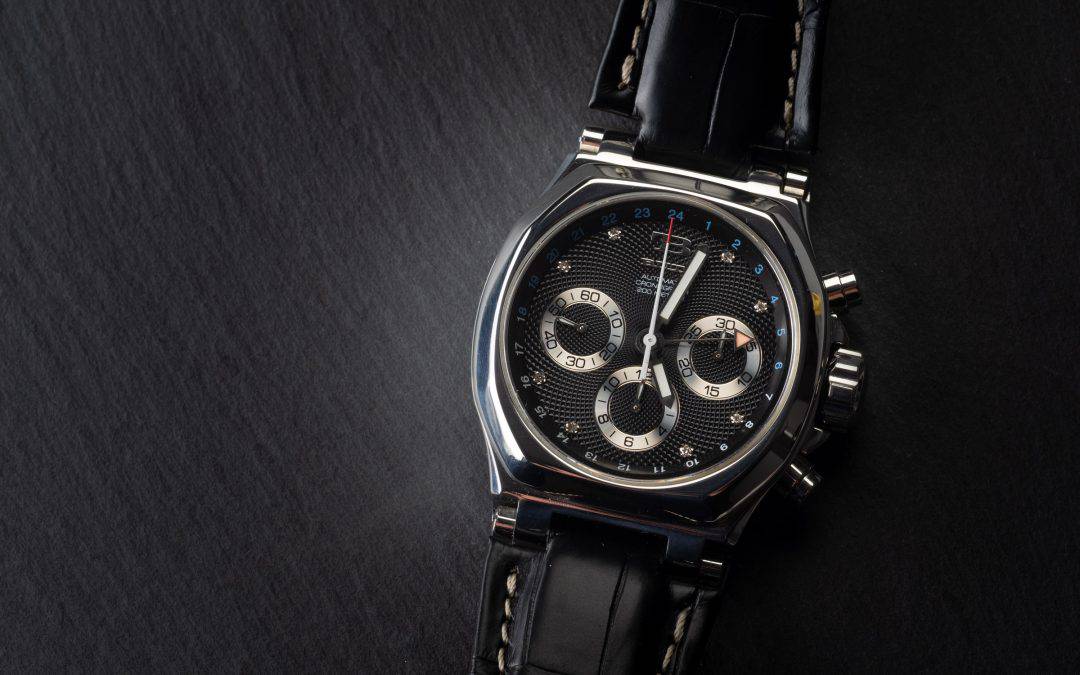 TB Buti Chronograph in acciaio.