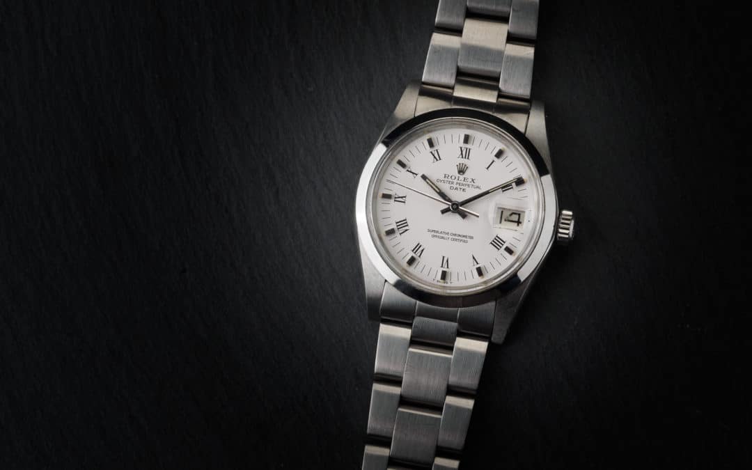 Rolex Date in acciaio plexi Ref. 1500