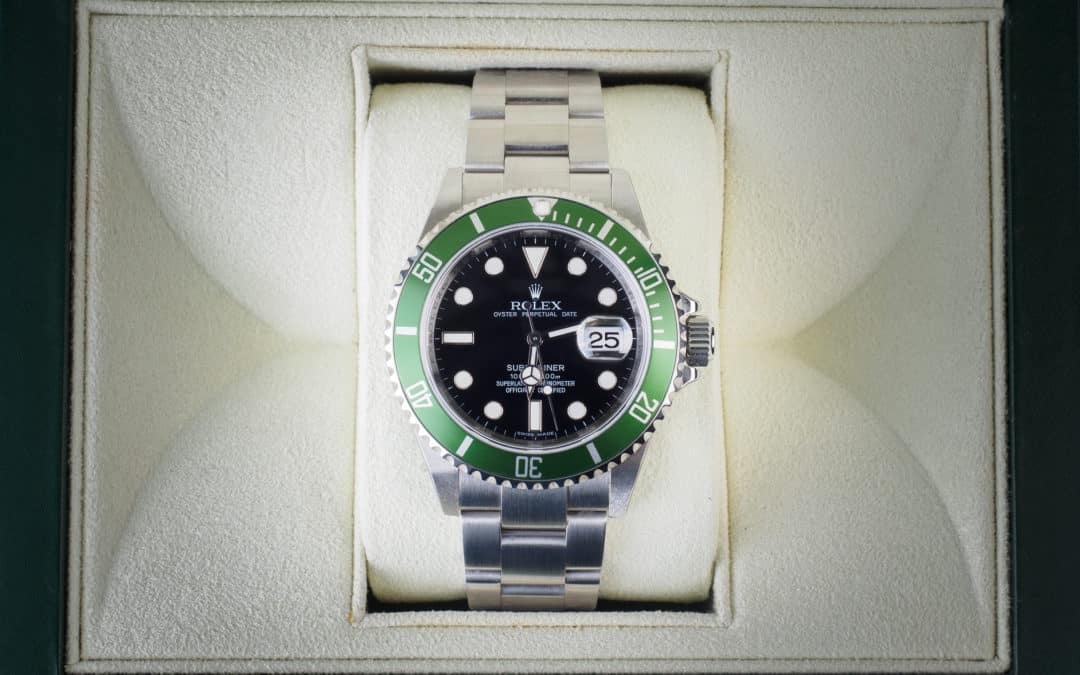 Rolex Submariner Date Verde in acciaio NOS Ref. 16610LV