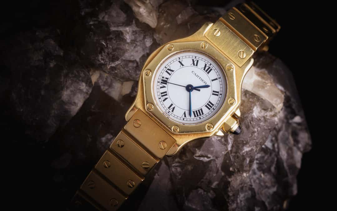 Cartier Santos Octagon in oro giallo 18kt Ref. 2965