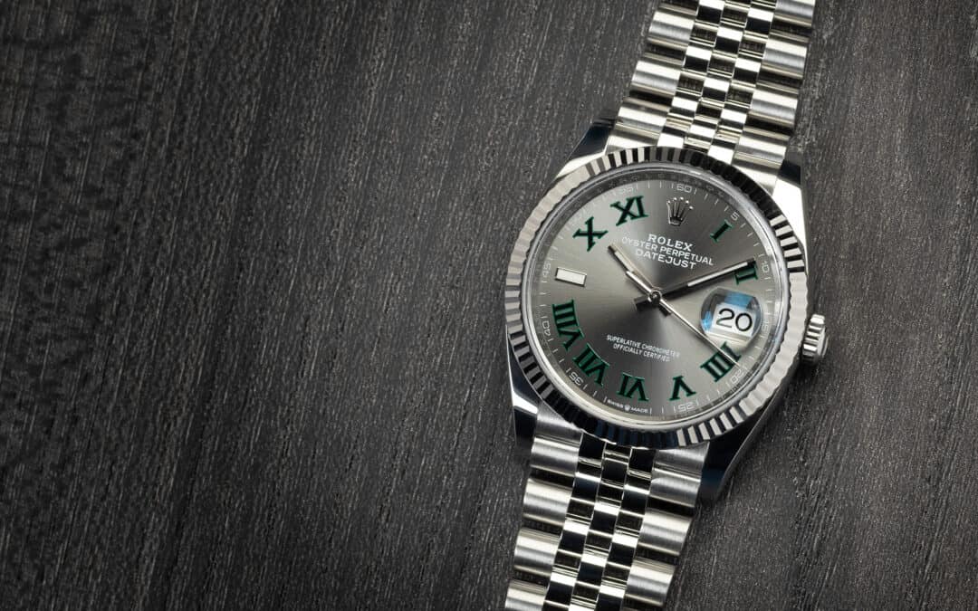 Rolex Date Just in acciaio “Wimbledon” Ref. 126234