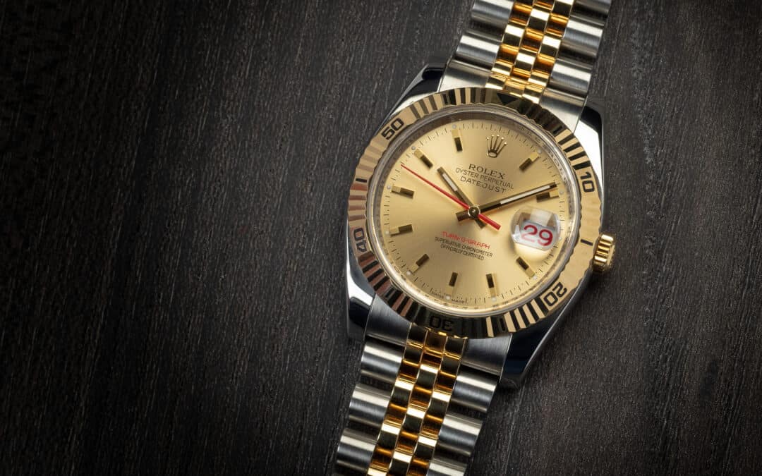 Rolex Date Just Turn-o-graph in oro e acciaio Ref. 116263