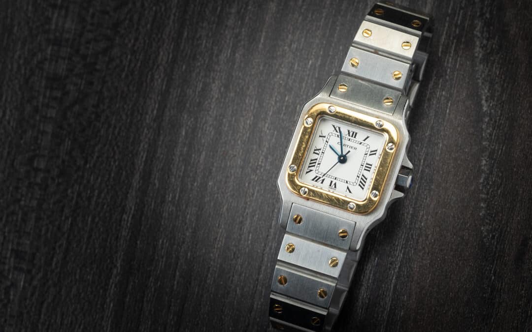 Cartier Lady Santos in oro e acciaio Ref. 0902