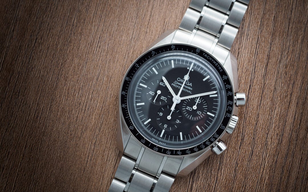 Omega Speedmaster Professional Moonwatch in acciaio.