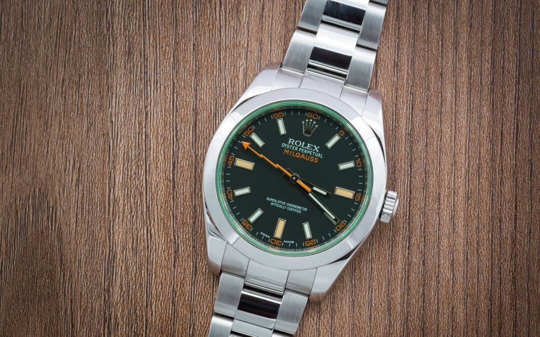 Rolex Milgauss in acciaio Ref. 116400GV