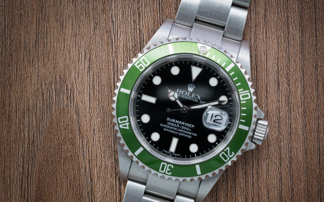 Rolex Submariner Date in acciaio con ghiera verde Ref. 16610LV