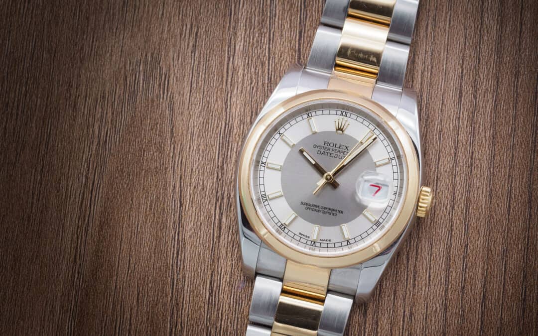 Rolex Date Just in oro e acciaio Ref. 116203